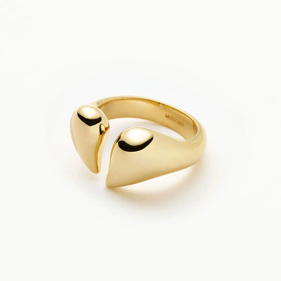 Molten Heartbreaker Statement Ring | 18k Gold Plated Ring Missoma 