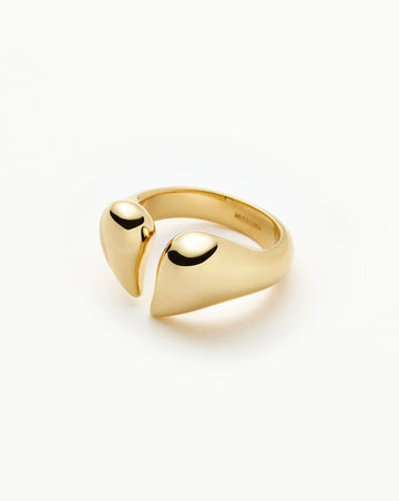 Molten Heartbreaker Statement Ring | 18k Gold Plated Ring Missoma 