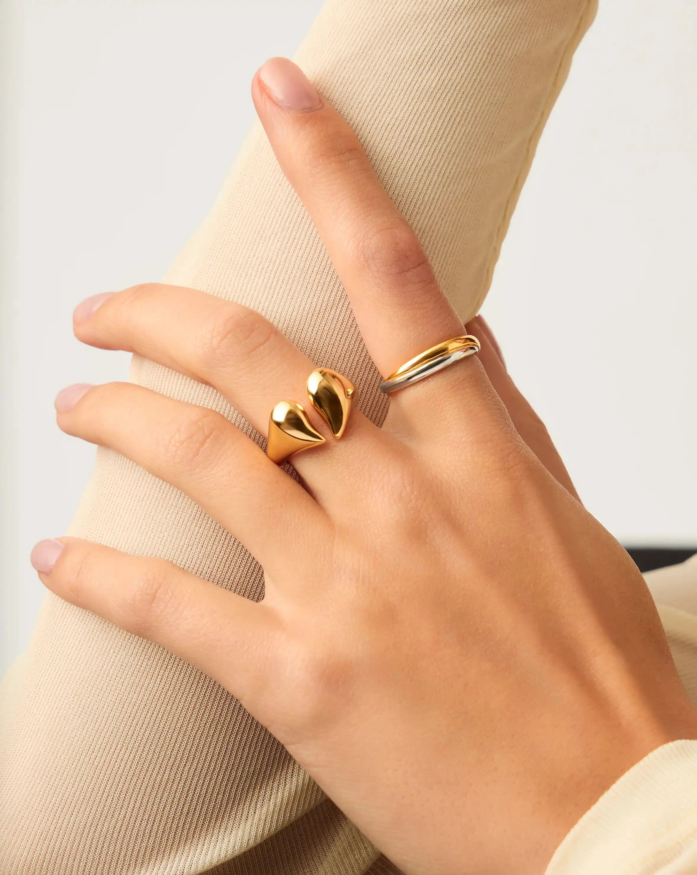 Molten Heartbreaker Statement Ring | 18k Gold Plated Ring Missoma 