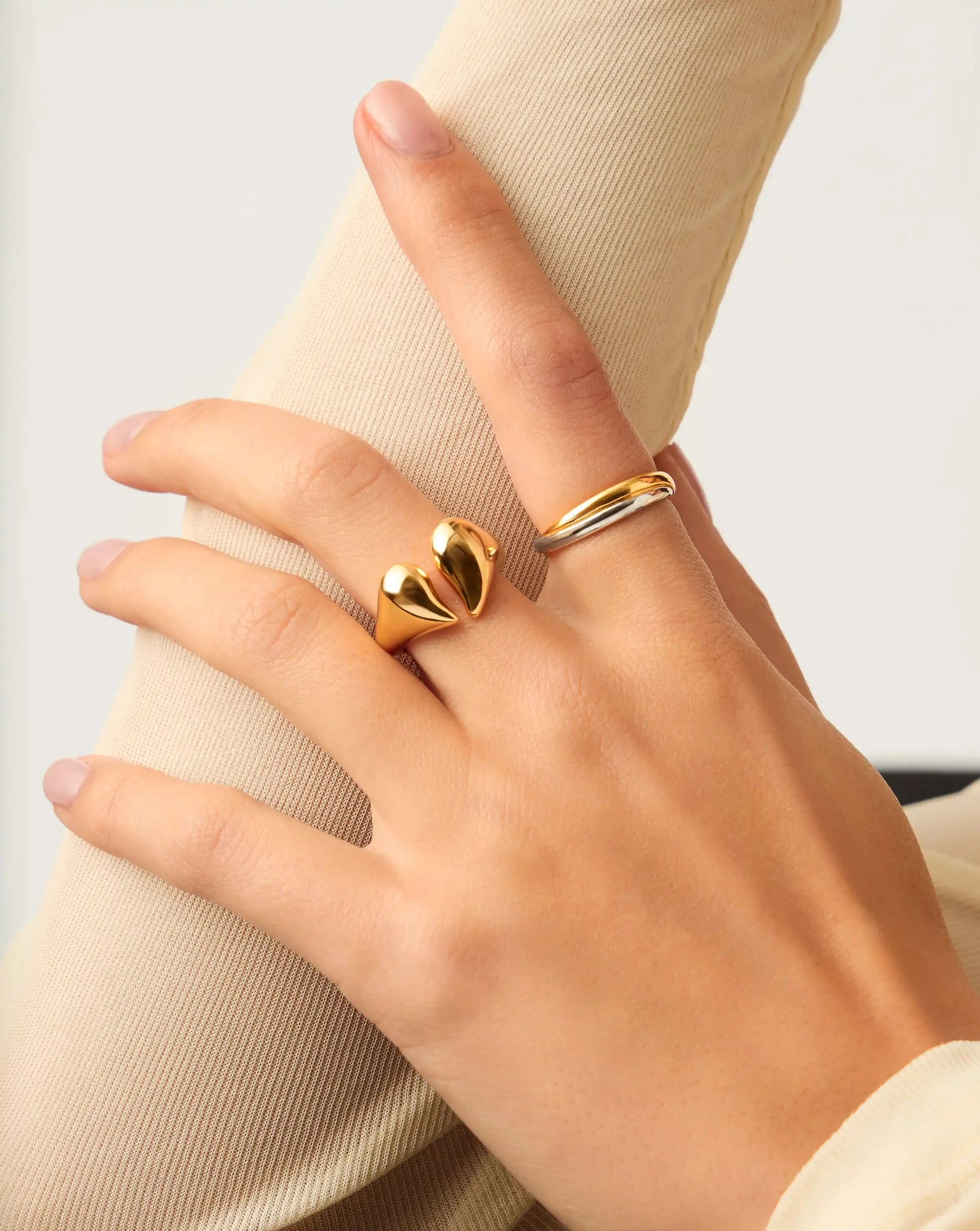Molten Heartbreaker Statement Ring | 18k Gold Plated Ring Missoma 