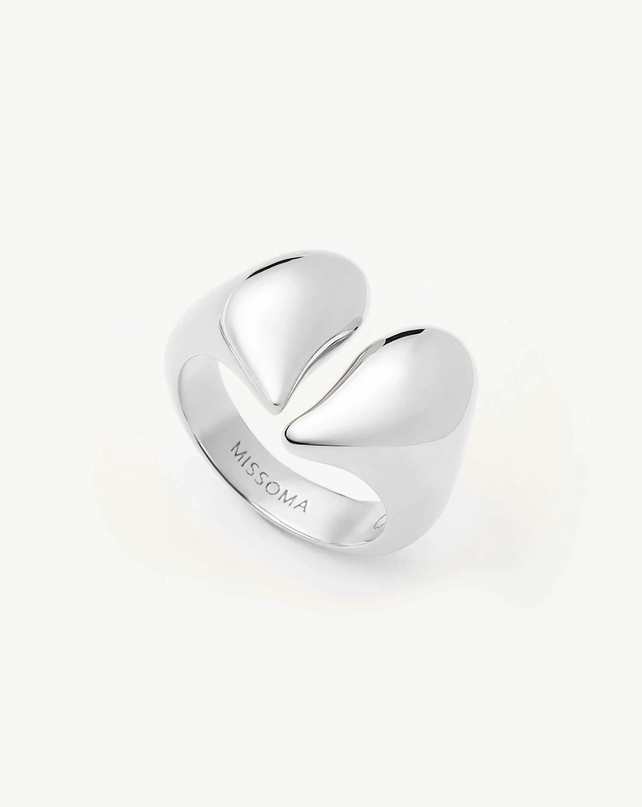 Molten Heartbreaker Statement Ring | Silver Plated Ring Missoma 