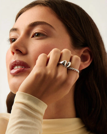 Molten Heartbreaker Statement Ring | Silver Plated Ring Missoma 