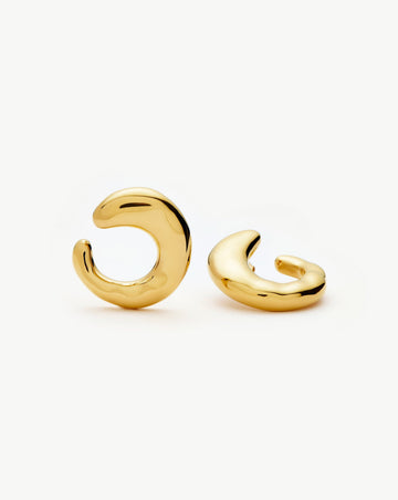 Molten Large Open Stud Earrings | 18k Gold Plated Earrings Missoma 