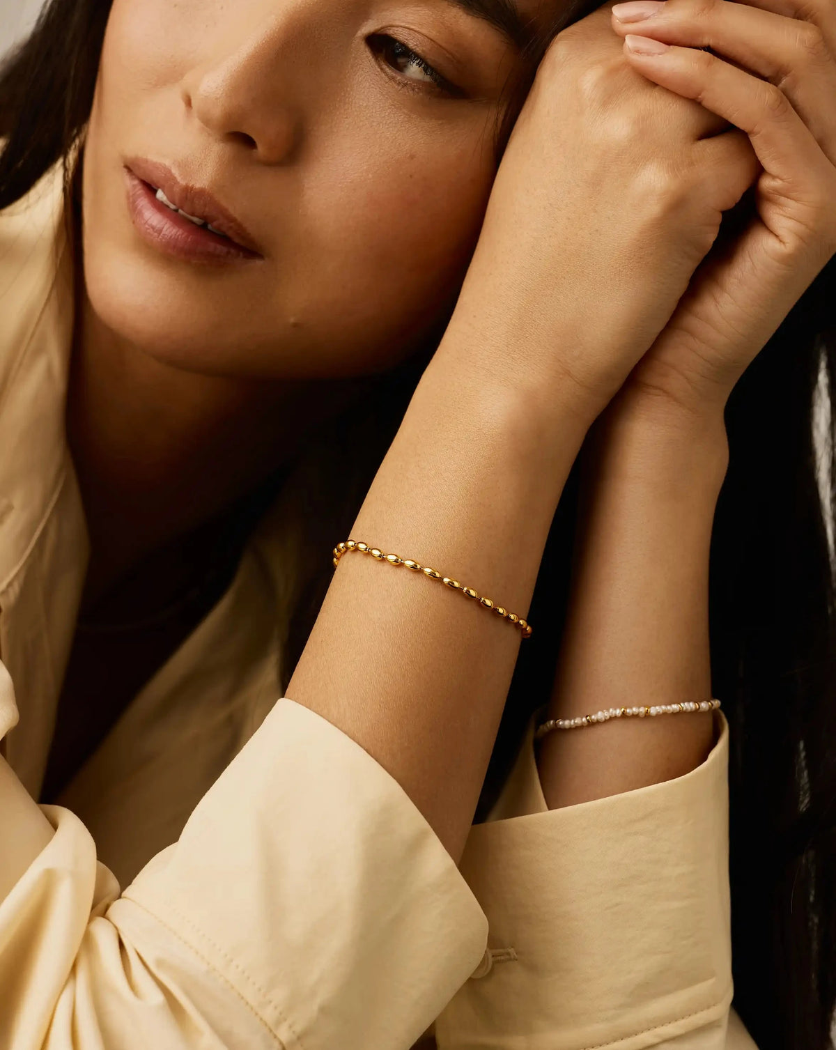 Molten Olive Chain Bracelet | 18k Gold Plated Bracelets Missoma 