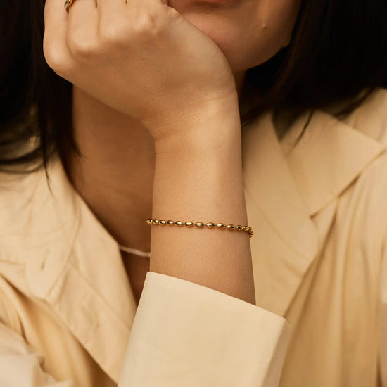 Molten Olive Chain Bracelet | 18k Gold Plated Bracelets Missoma 