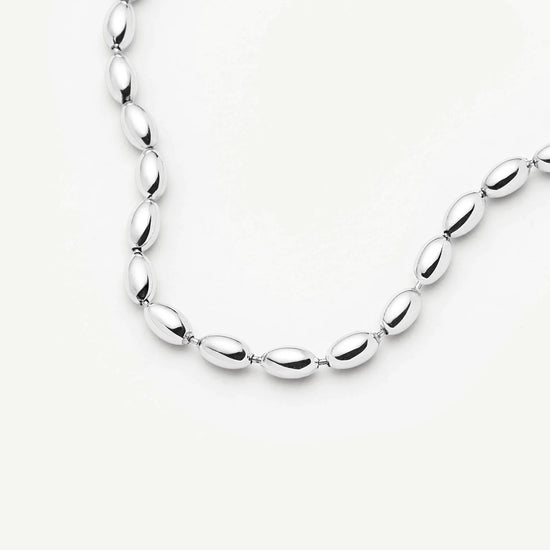 Molten Olive Chain Bracelet | Silver Plated Bracelets Missoma 