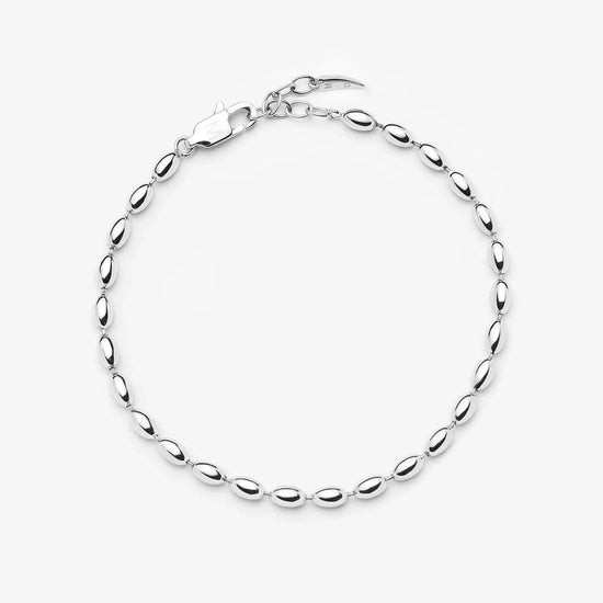 Molten Olive Chain Bracelet | Silver Plated Bracelets Missoma 