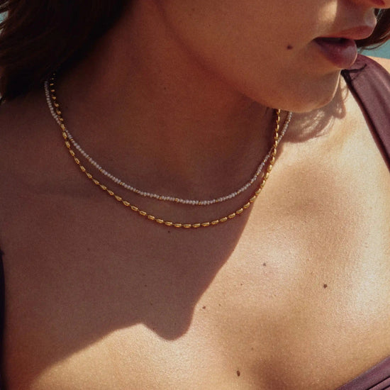 Molten Olive Chain Necklace | 18k Gold Plated Necklaces Missoma 