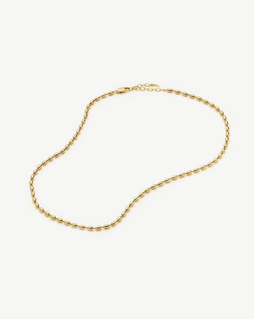 Molten Olive Chain Necklace | 18k Gold Plated Necklaces Missoma 