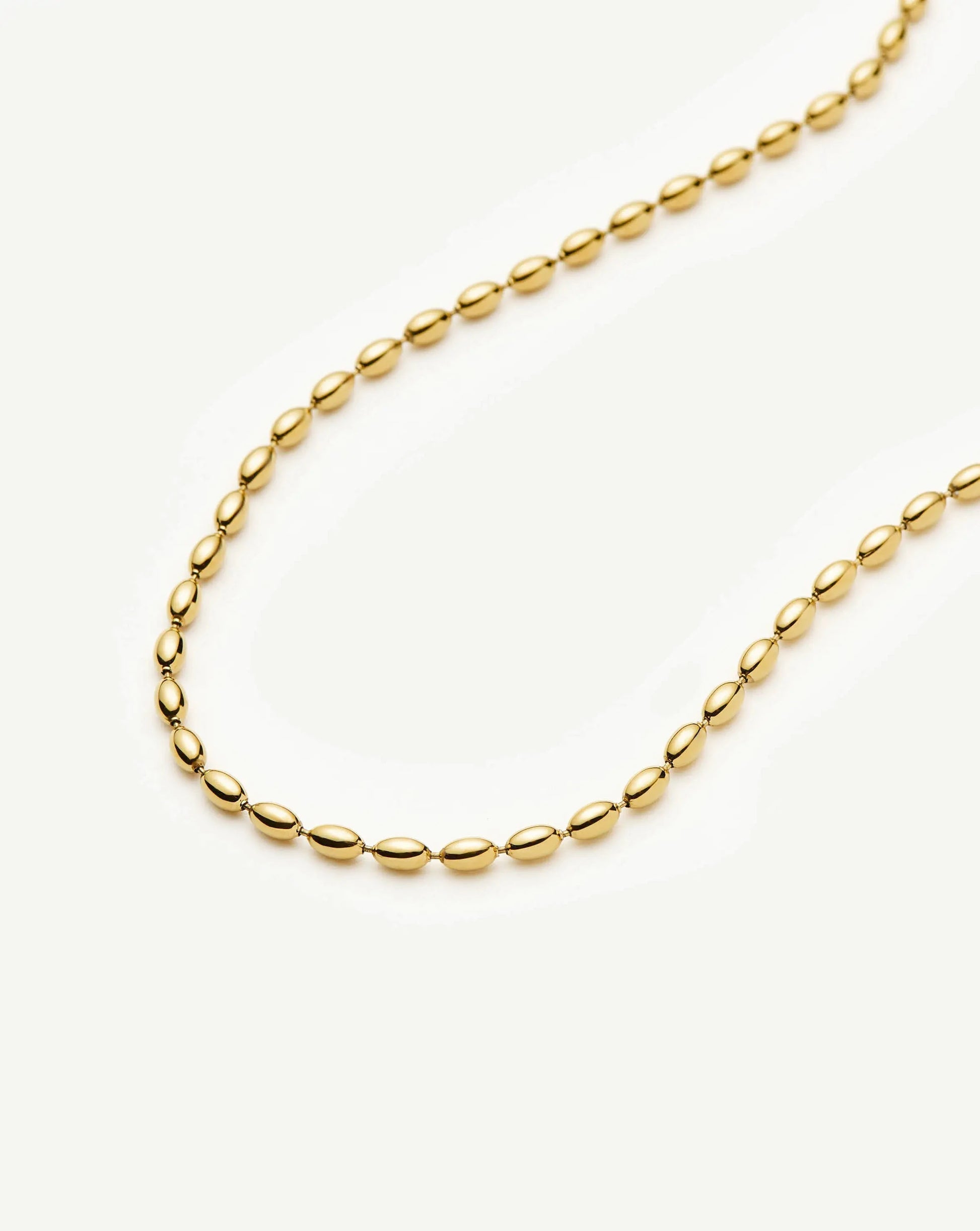 Molten Olive Chain Necklace | 18k Gold Plated Necklaces Missoma 
