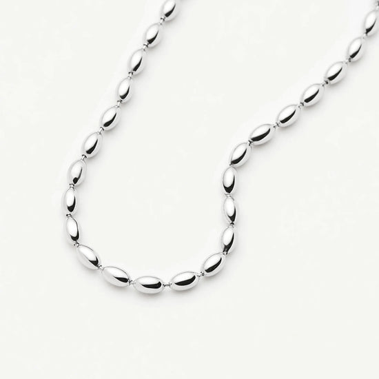 Molten Olive Chain Necklace | Silver Plated Necklaces Missoma 