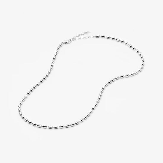 Molten Olive Chain Necklace | Silver Plated Necklaces Missoma 