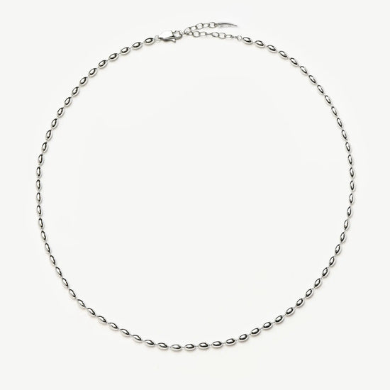 Molten Olive Chain Necklace | Silver Plated Necklaces Missoma 