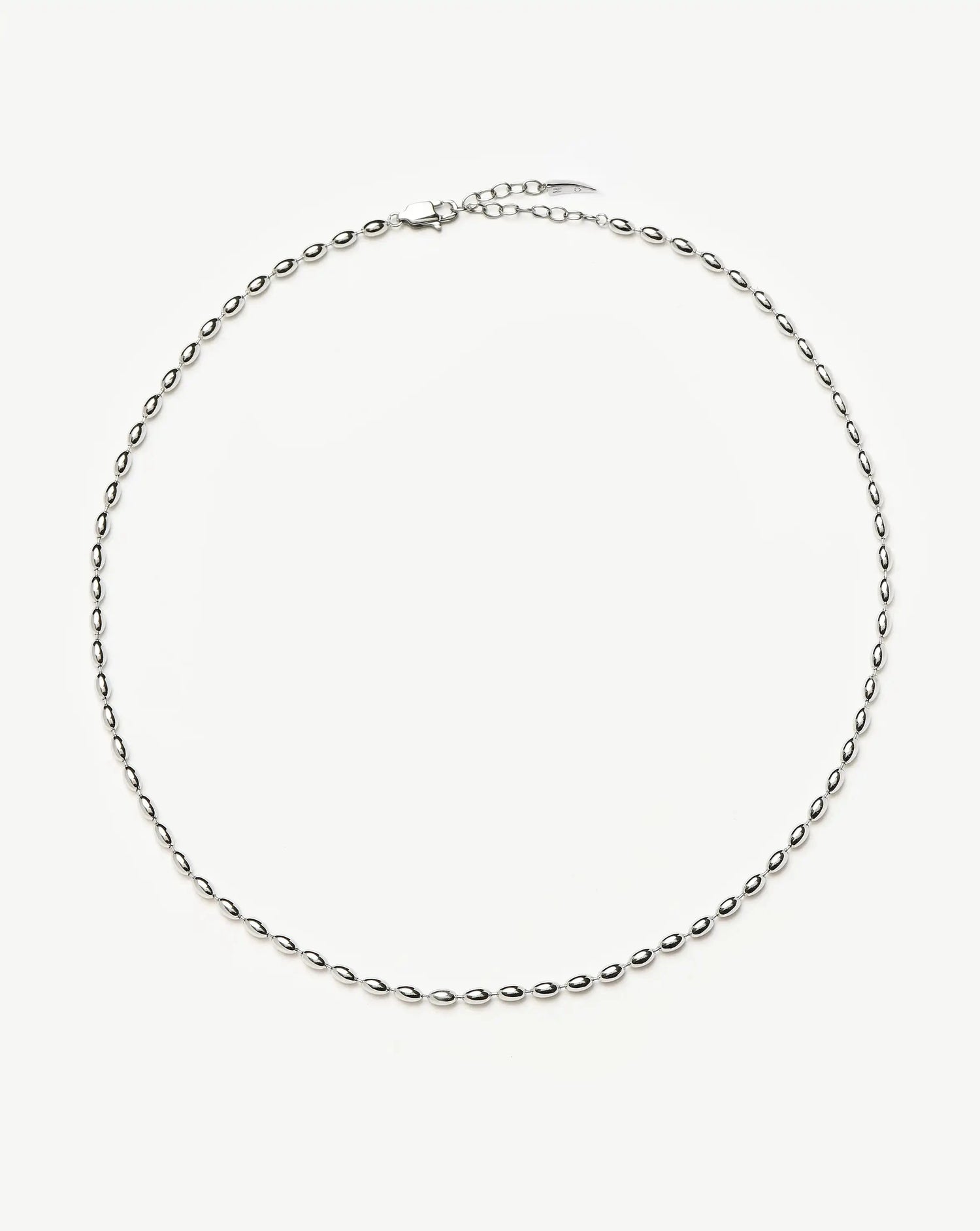 Molten Olive Chain Necklace | Silver Plated Necklaces Missoma 