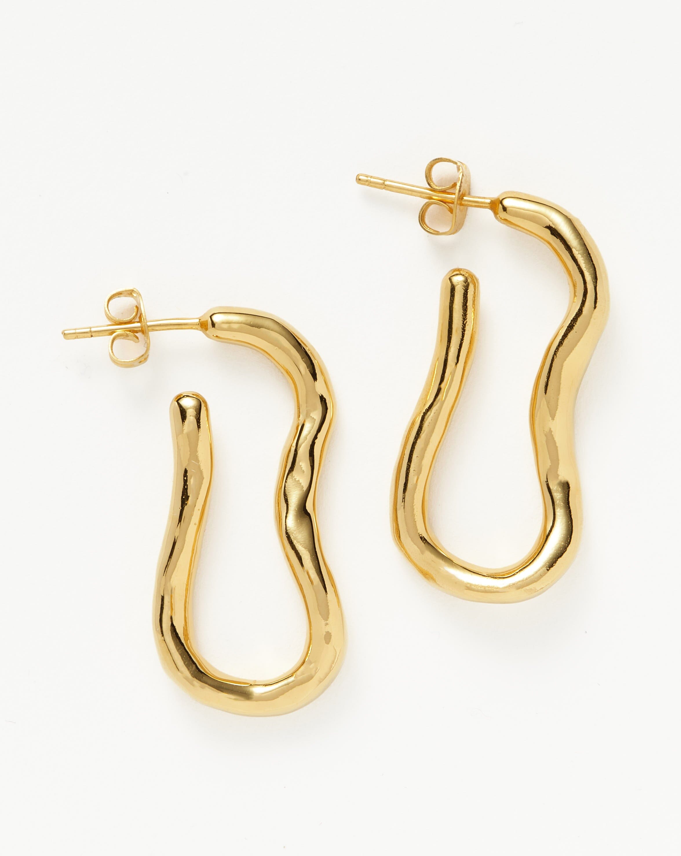 Molten Ovate Hoop Earrings Earrings Missoma 