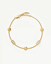Molten Pavé Multi Charm Bracelet | 18k Gold Plated/Cubic Zirconia Bracelets Missoma 