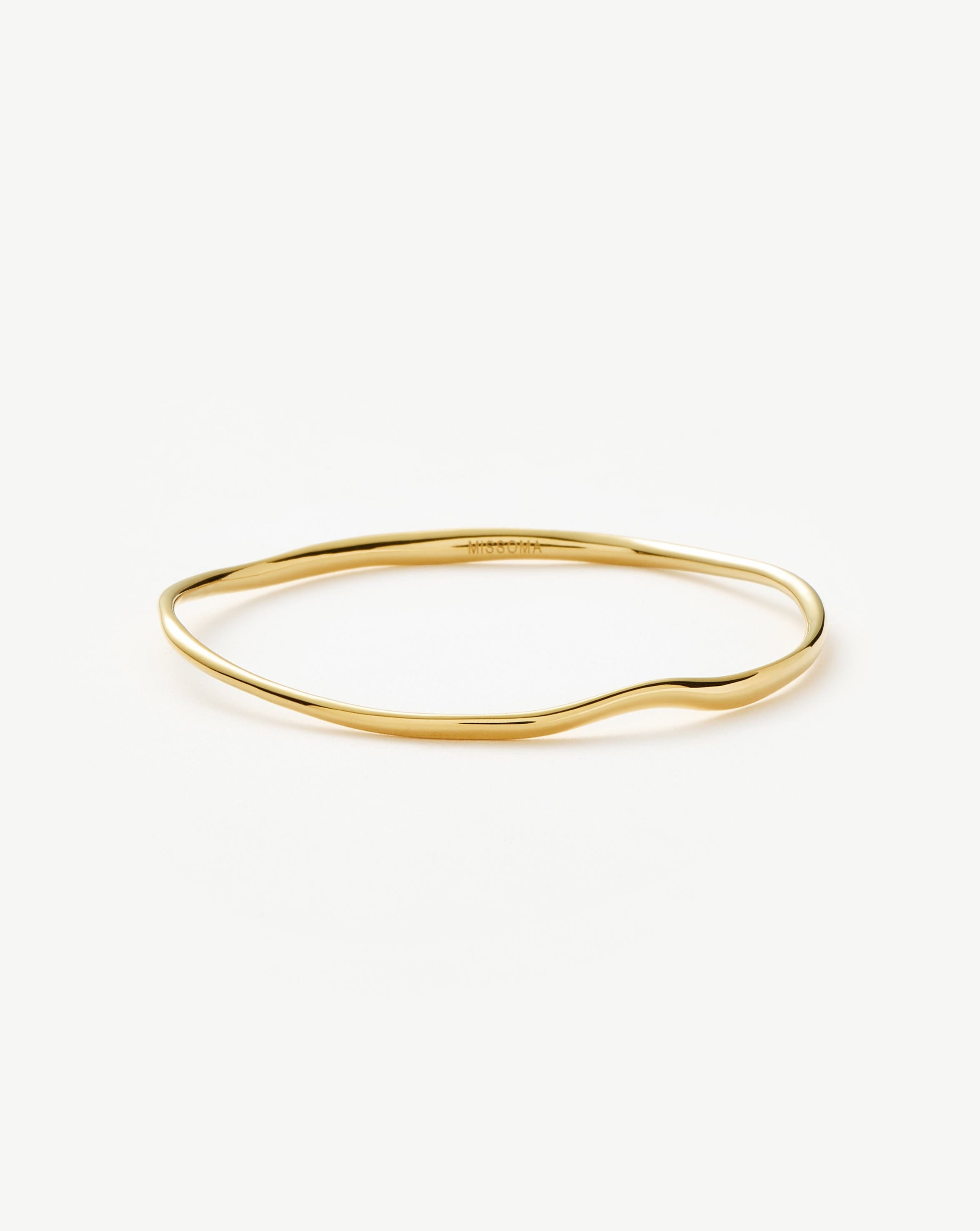 Molten Ripple Bangle | 18k Gold Vermeil Bracelets Missoma 