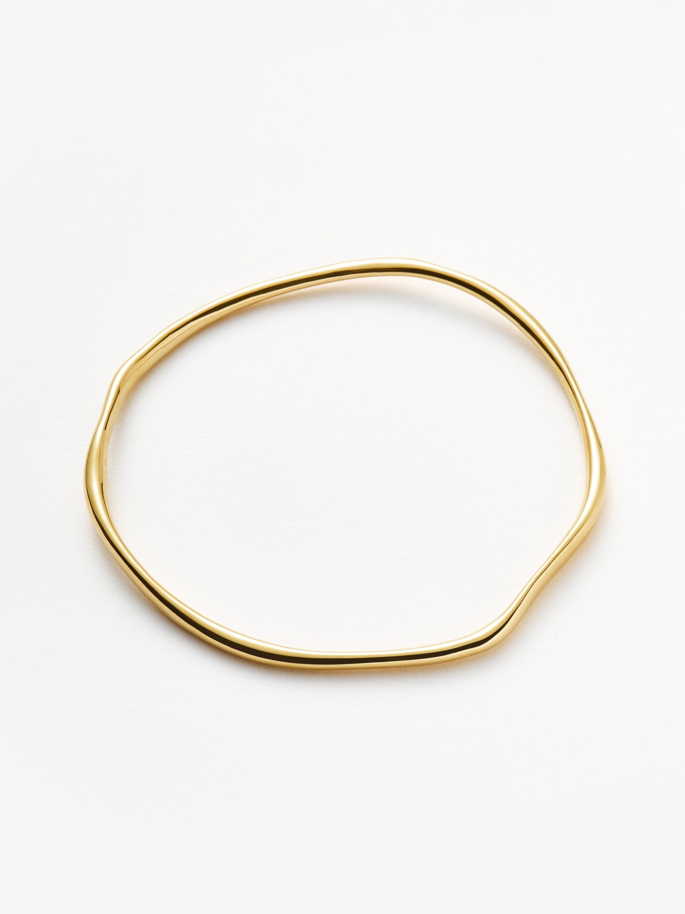 Molten Ripple Bangle | 18k Gold Vermeil Bracelets Missoma 