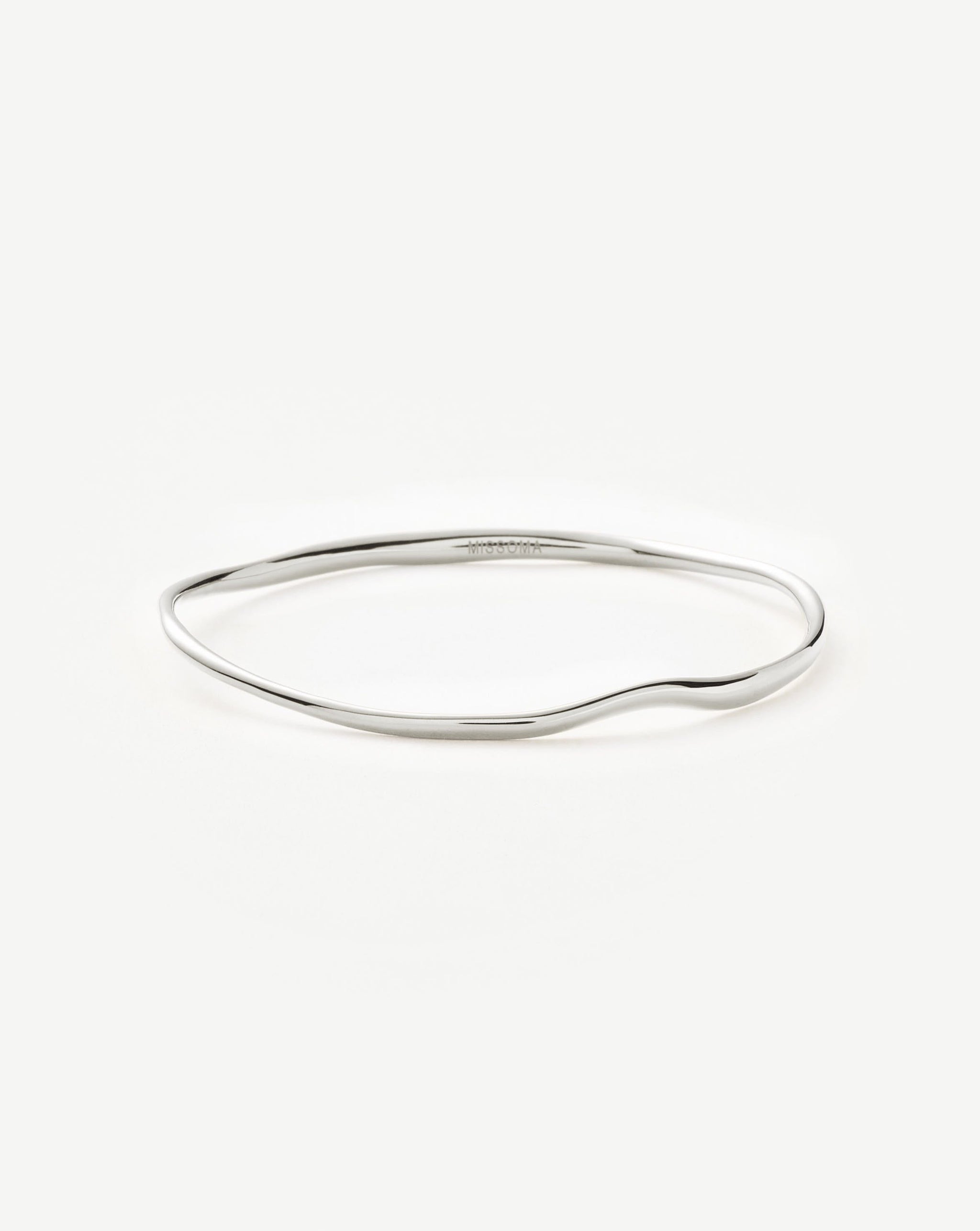 Molten Ripple Bangle | Sterling Silver Bracelets Missoma 