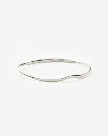 Molten Ripple Bangle | Sterling Silver Bracelets Missoma 