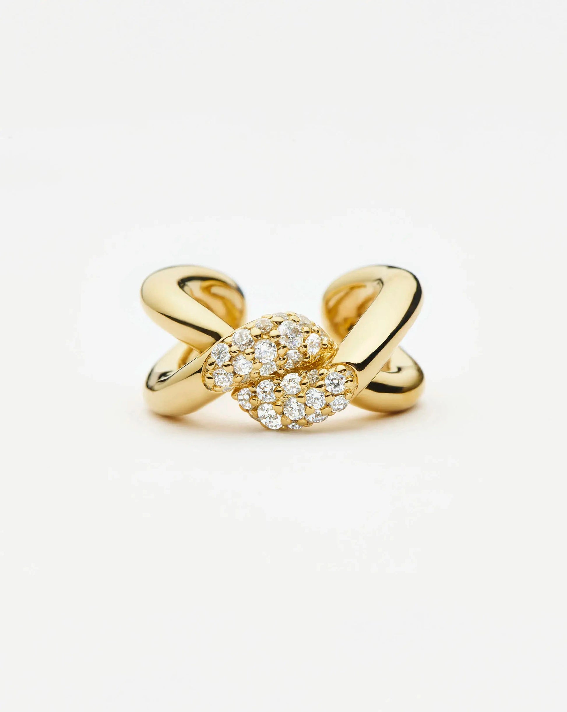 Molten Snow Ear Cuff | 18k Gold Plated/Cubic Zirconia Earrings Missoma 