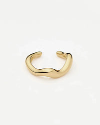 Molten Snow Fine Ear Cuff | 14k Solid Gold Earrings Missoma 