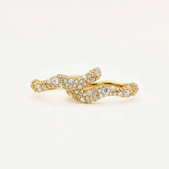 Molten Snow Small Hoop Earrings | 18k Gold Vermeil/Cubic Zirconia Earrings Missoma 
