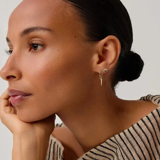 Molten Snow Stud Earrings | 18k Gold Vermeil/Cubic Zirconia Earrings Missoma 