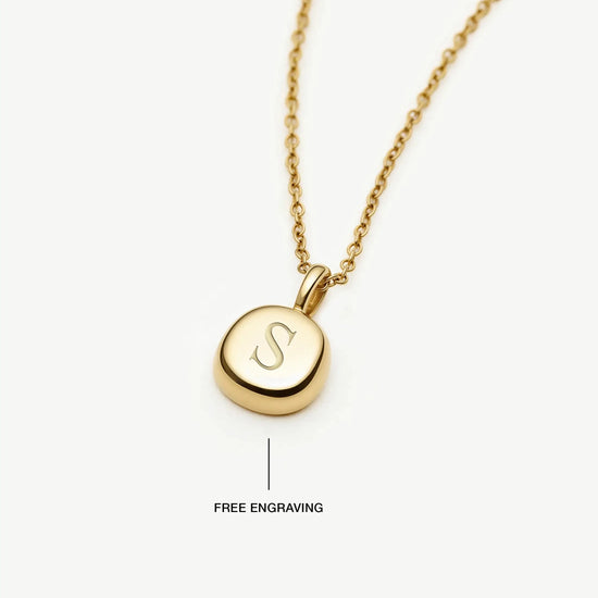 Molten Soft Square Pavé Pendant Necklace | 18k Gold Plated/Cubic Zirconia Necklaces Missoma 