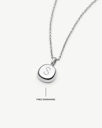Molten Soft Square Pavé Pendant Necklace | Silver Plated/Cubic Zirconia Necklaces Missoma 