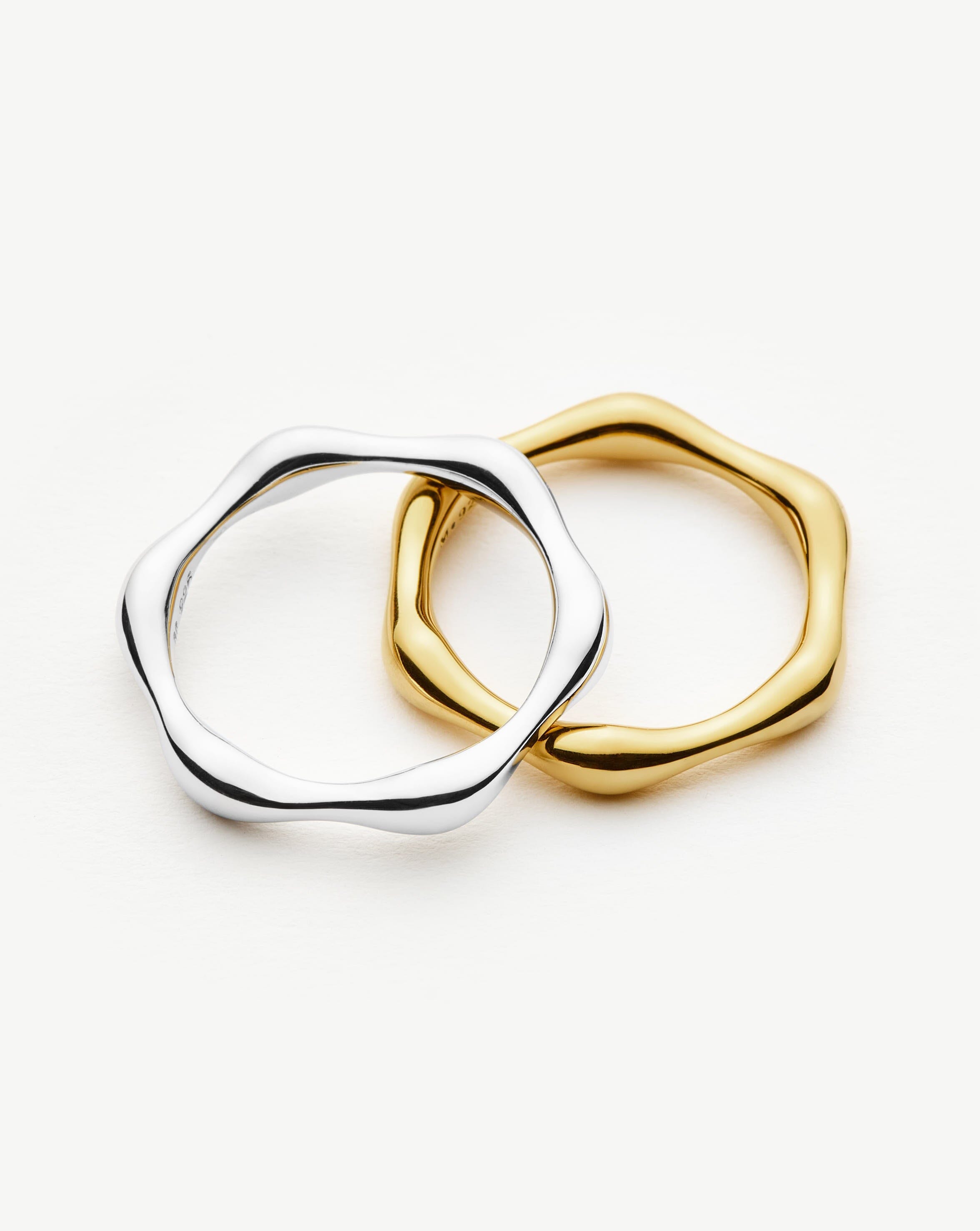 Molten Stacking Ring | 18k Gold Vermeil Rings Missoma 