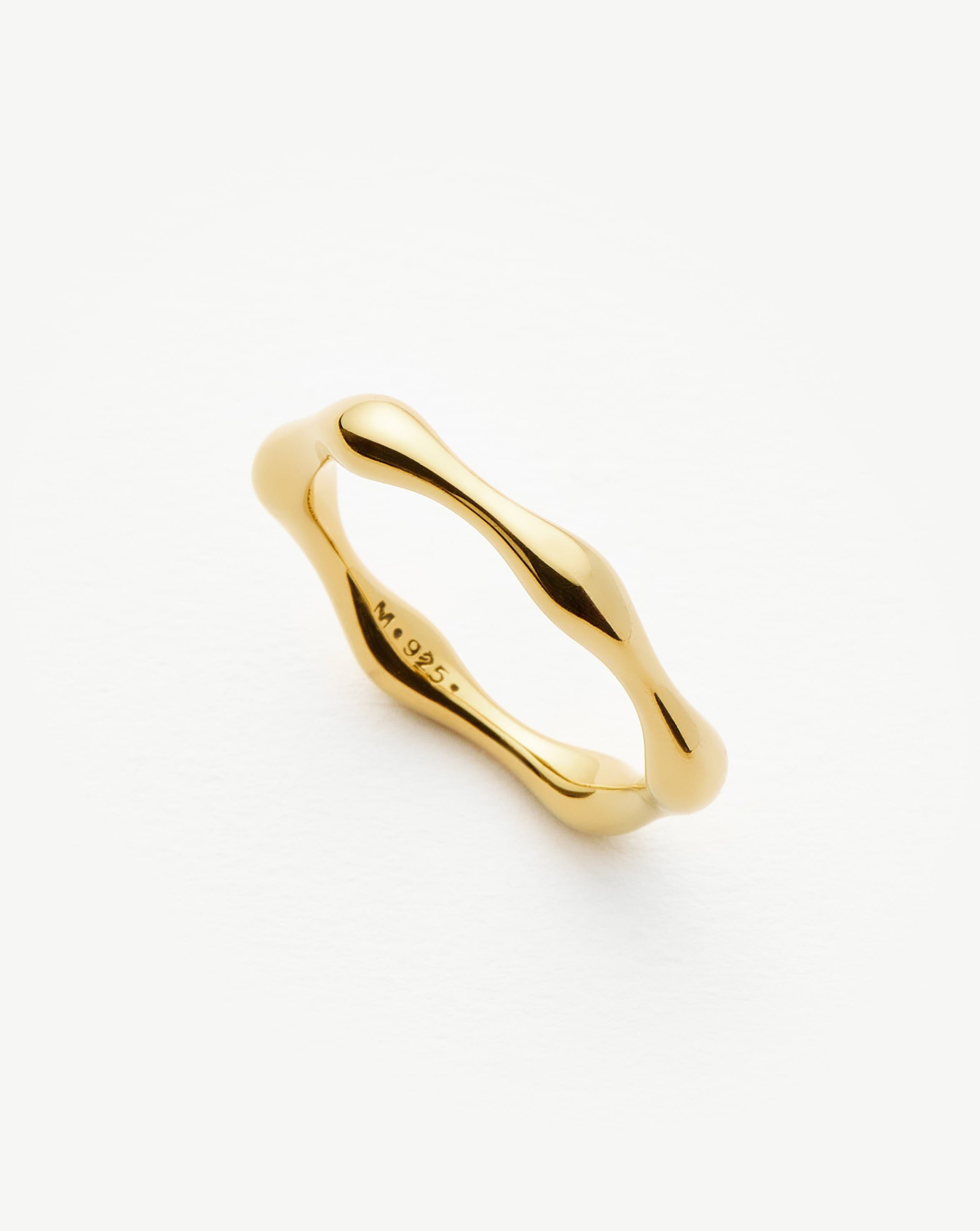 Molten Stacking Ring | 18k Gold Vermeil Rings Missoma 