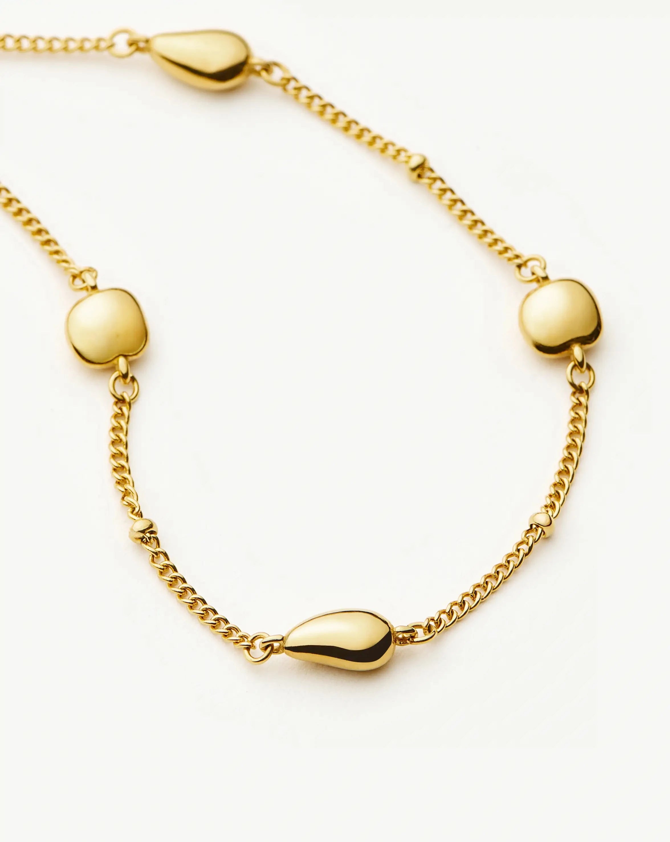 Molten Teardrop Multi Charm Bracelet | 18k Gold Plated Bracelets Missoma 