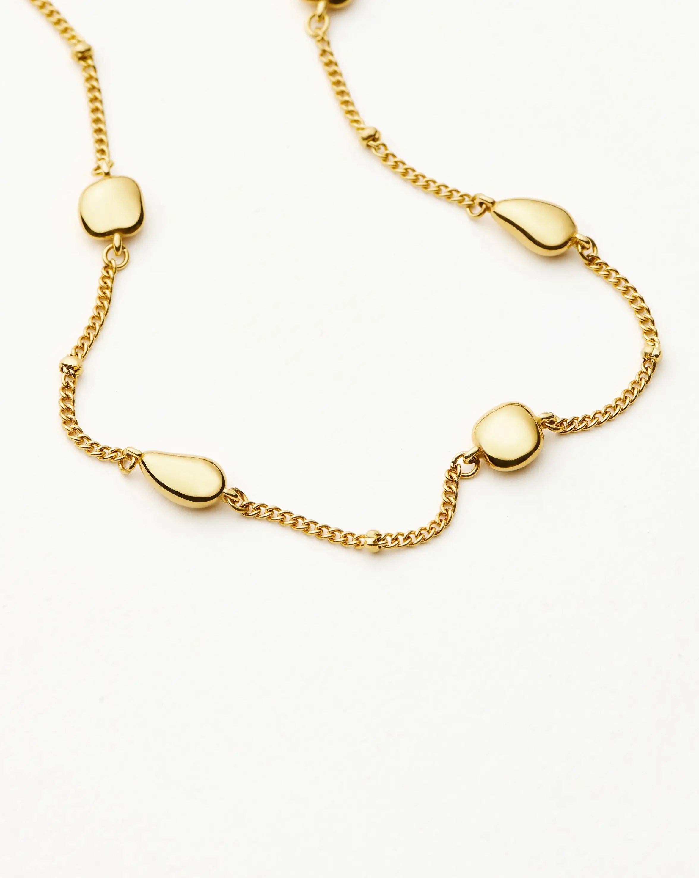 Molten Teardrop Multi Charm Necklace | 18k Gold Plated Necklaces Missoma 