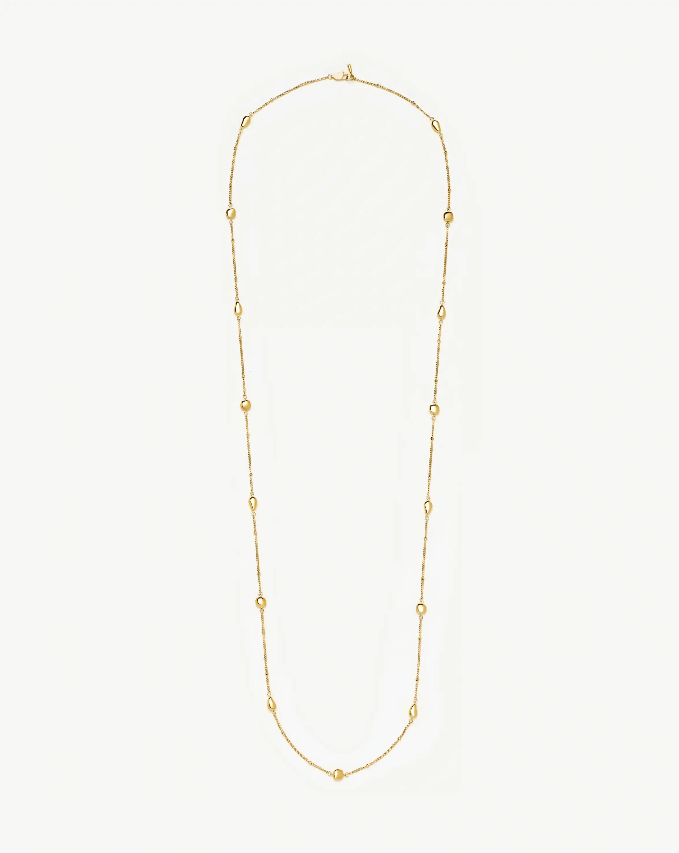 Molten Teardrop Multi Charm Wraparound Necklace | 18k Gold Plated Necklaces Missoma 