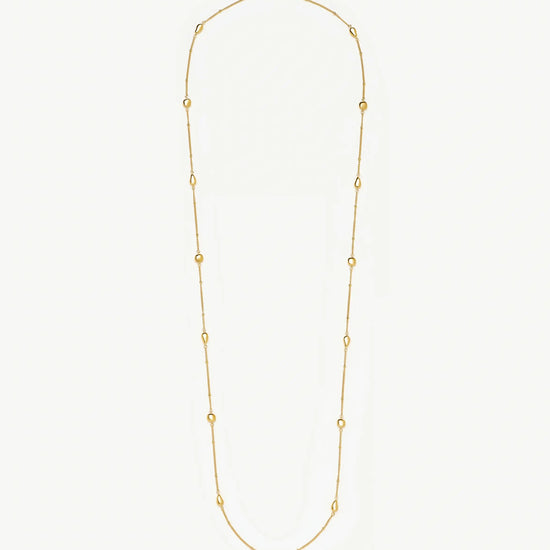 Molten Teardrop Multi Charm Wraparound Necklace | 18k Gold Plated Necklaces Missoma 