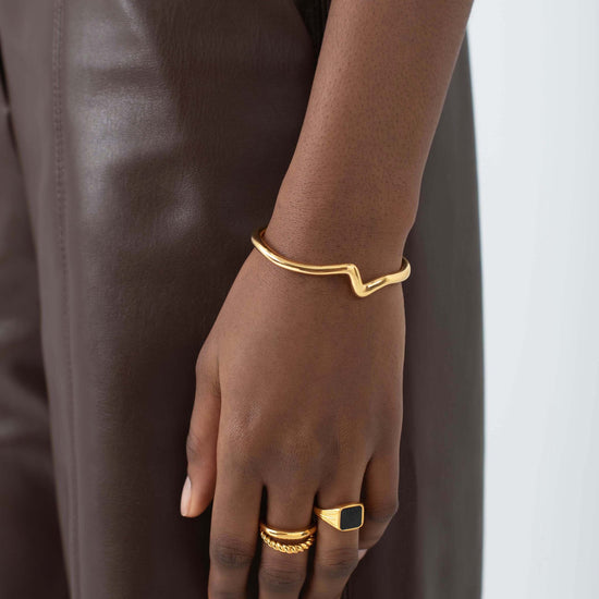 Molten Wave Cuff Bracelet Bracelets Missoma 