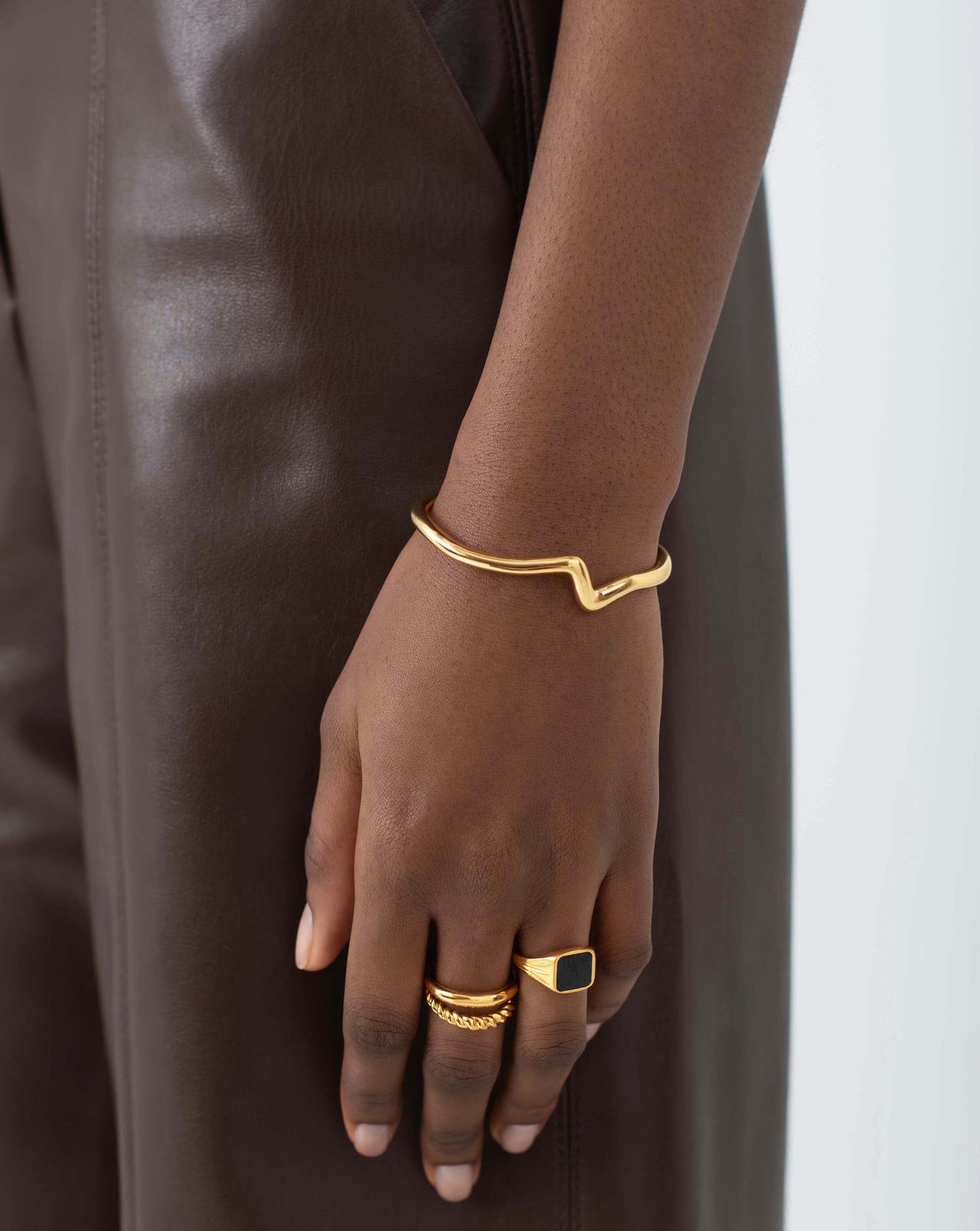 Molten Wave Cuff Bracelet Bracelets Missoma 