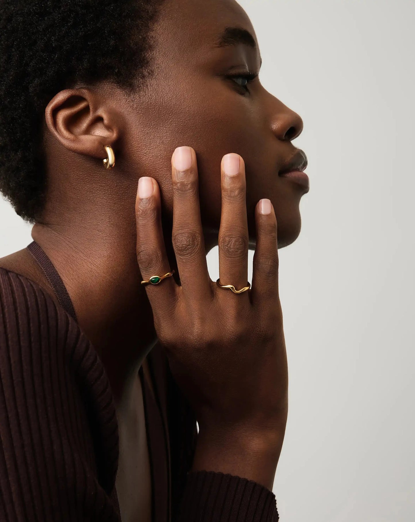 Molten Wave Stacking Ring | 18k Gold Vermeil Rings Missoma 