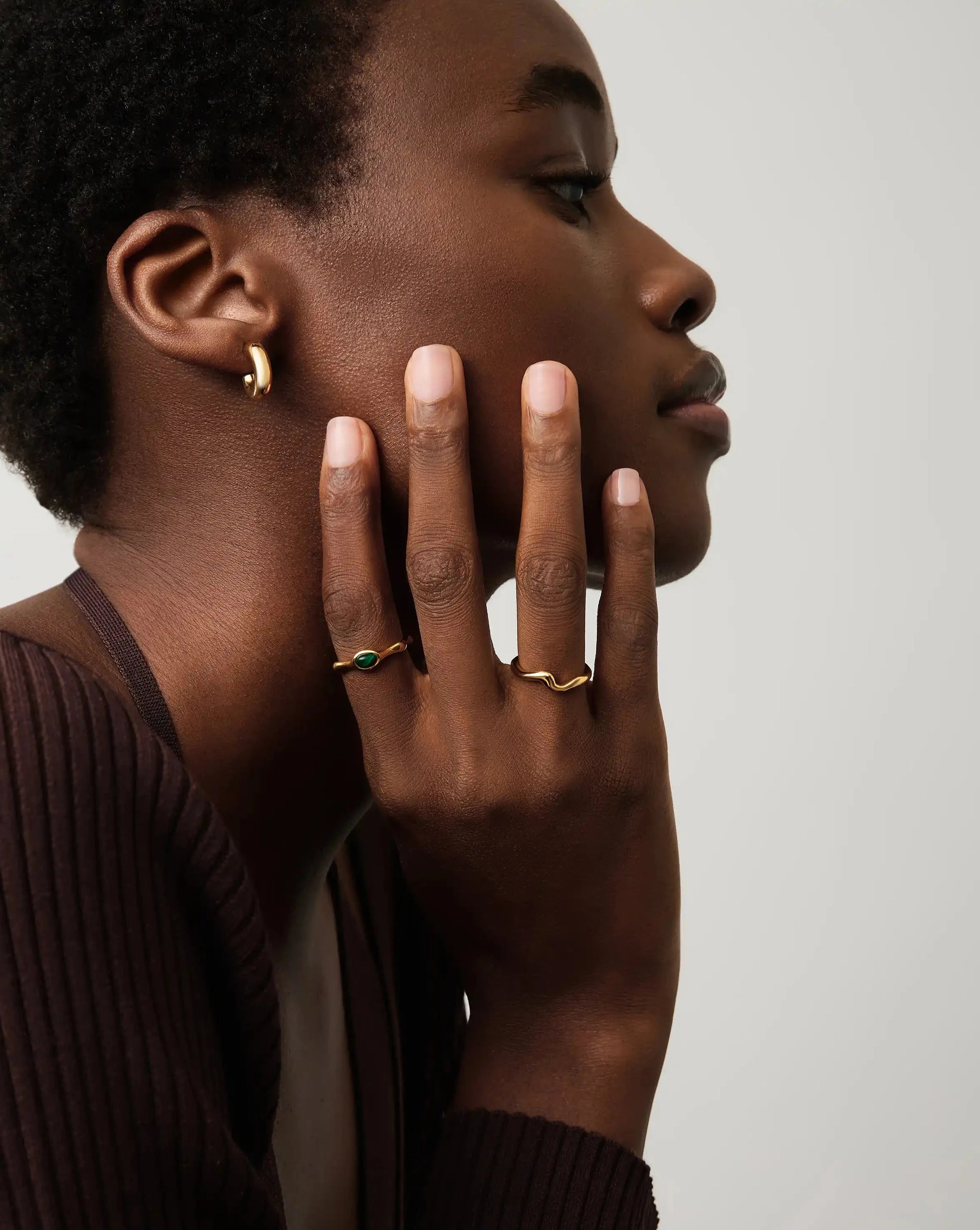 Molten Wave Stacking Ring | 18k Gold Vermeil Rings Missoma 