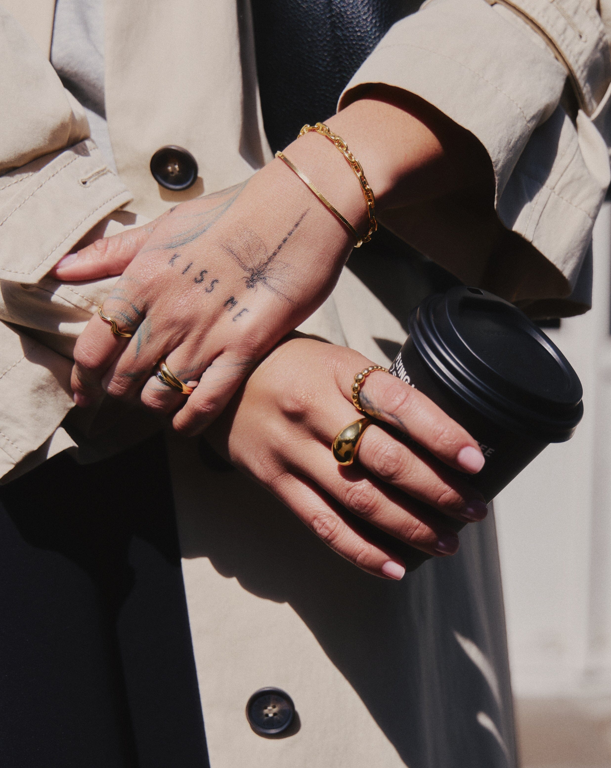 Molten Wave Stacking Ring | 18k Gold Vermeil Rings Missoma 