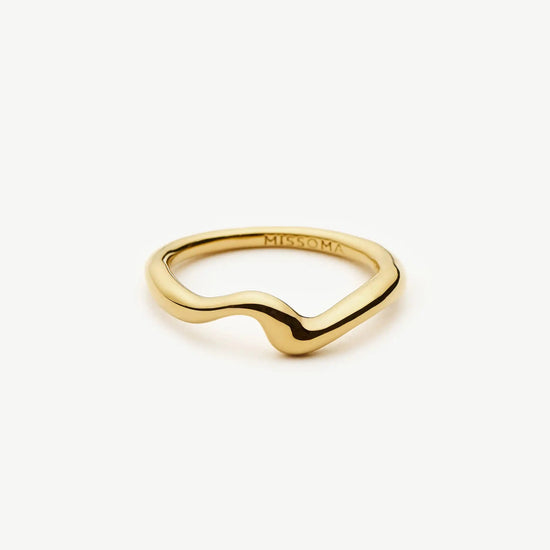 Molten Wave Stacking Ring | 18k Gold Vermeil Rings Missoma 