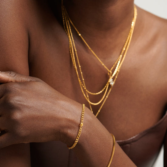 November Birthstone Chain Bracelet | 18k Gold Plated Vermeil/Citrine Bracelets Missoma 