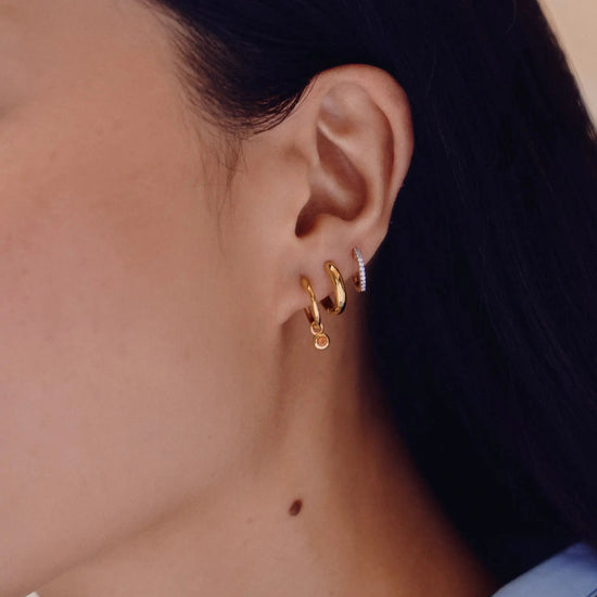 November Birthstone Necklace & Charm Earrings Set | 18k Gold Vermeil/Citrine Necklaces Missoma 