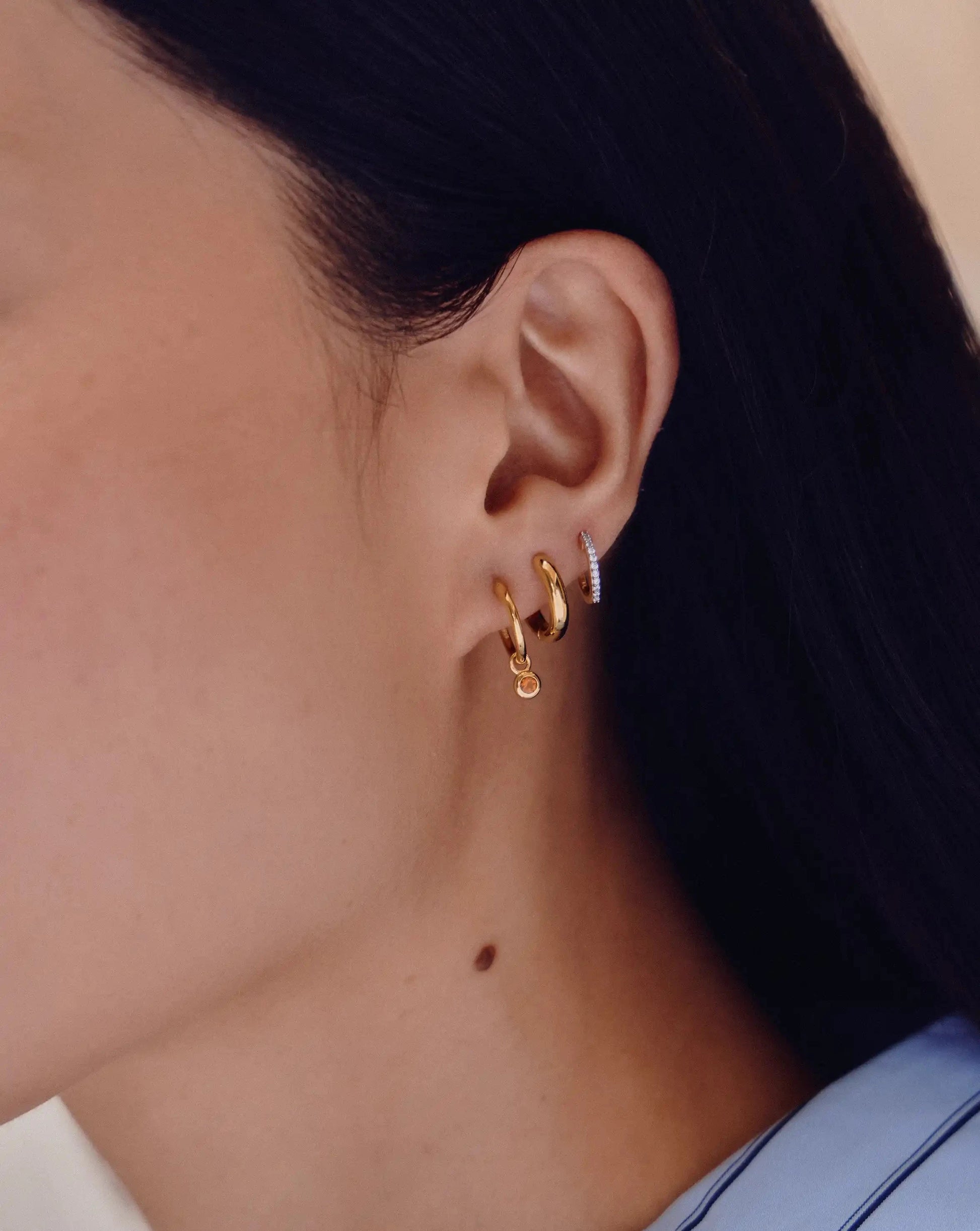 November Birthstone Necklace & Charm Earrings Set | 18k Gold Vermeil/Citrine Necklaces Missoma 