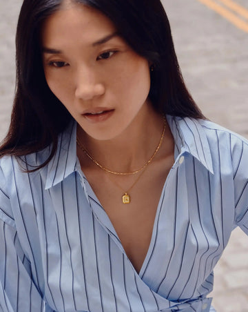 November Birthstone Necklace & Charm Earrings Set | 18k Gold Vermeil/Citrine Necklaces Missoma 