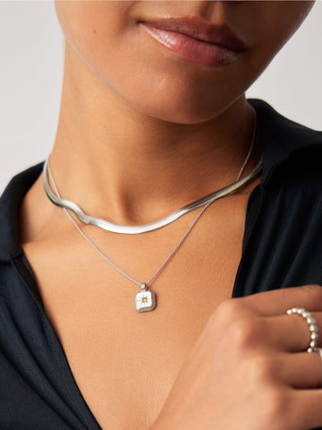 November Birthstone Necklace & Charm Earrings Set | Sterling Silver/Citrine Necklaces Missoma 