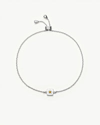 November Birthstone Slider Bracelet | Silver Plated/Citrine Bracelets Missoma 
