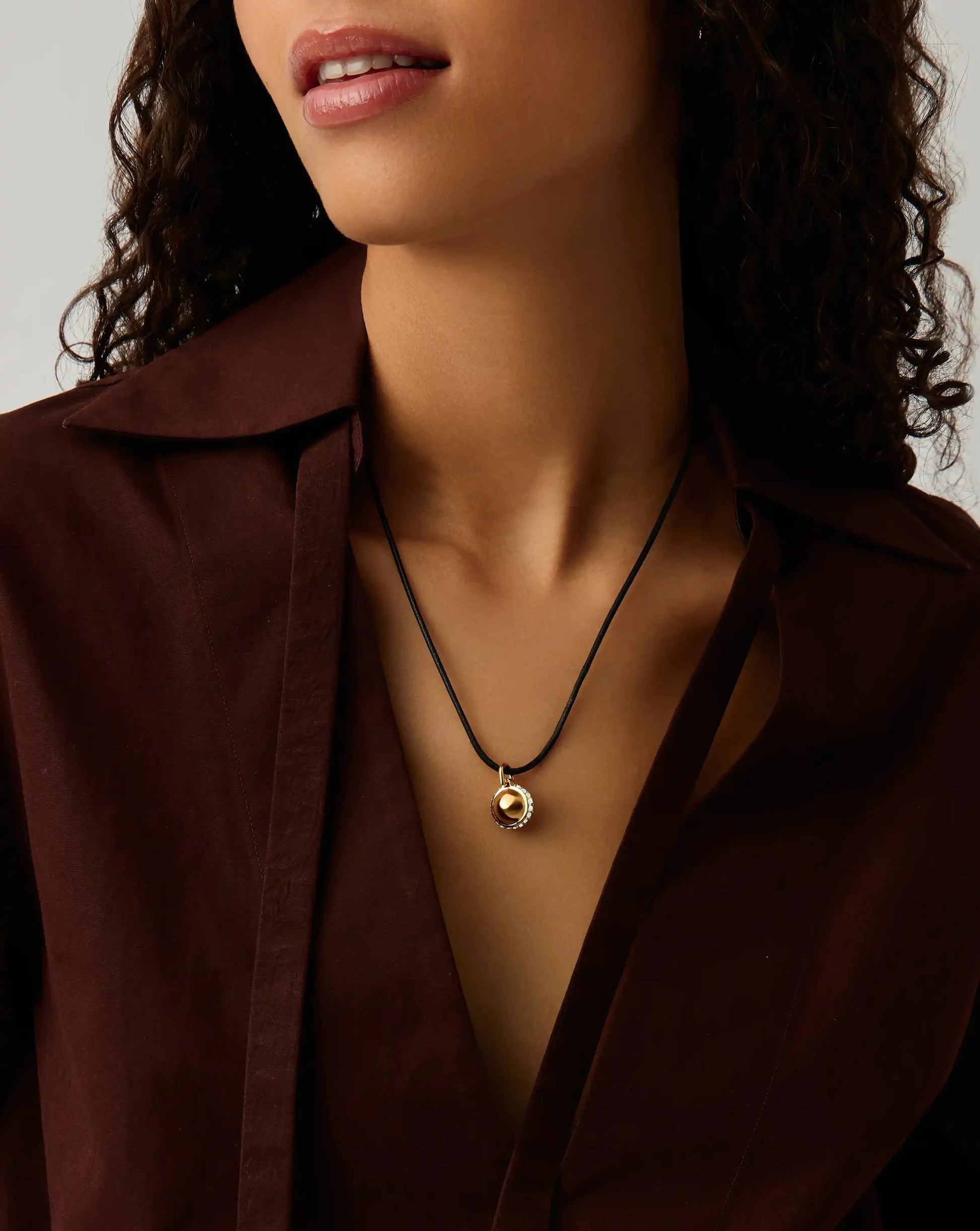 Opalite Pendant Cord Necklace | 18k Gold Plated Necklaces Missoma 