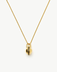 Orb Gemstone Pendant Necklace | 18k Gold Plated / Black Spinel Necklaces Missoma 